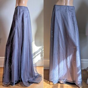 NWT Vintage Y2K Express Maxi Skirt Prom Sequin Mermaid Whimsygoth Size 7